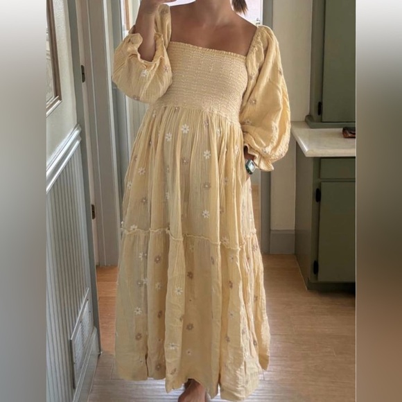 Free People Dahlia Embroidered Maxi Dress - Picture 2 of 11